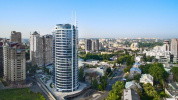 基辅市中心的景观公寓 A10842 长期租赁 公寓