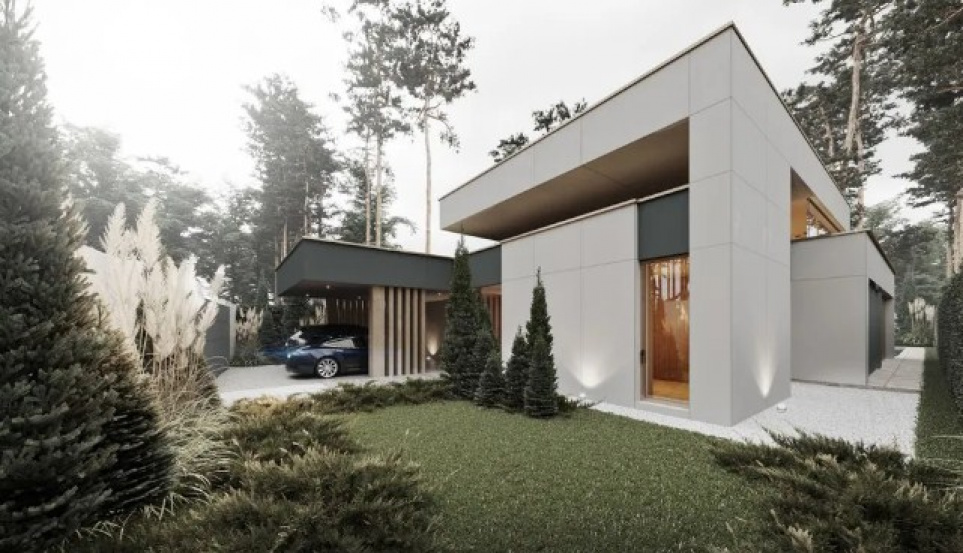 postmodernistyczny dom w Plutach A14900